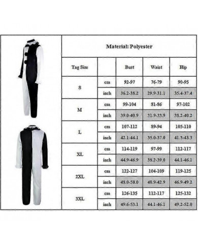 Adultes Cosplay Costume Set Terrifier Art Le Clown Joker Halloween Mascarade Déguisement - JA