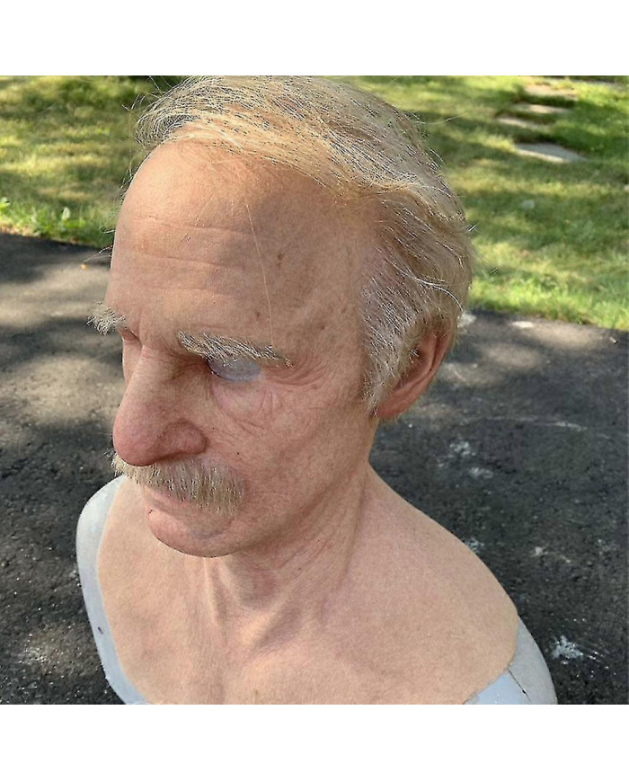 1 Masques en latex réalistes, grand nez vieil homme Supersoft ride visage couvre-chef mascarade partie
