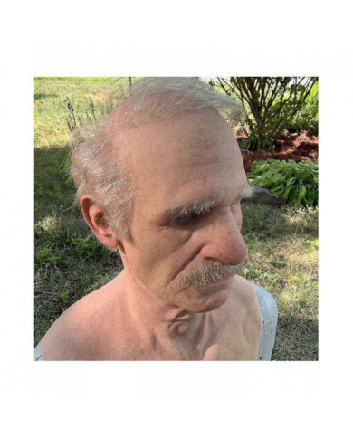 1 Masques en latex réalistes, grand nez vieil homme Supersoft ride visage couvre-chef mascarade partie