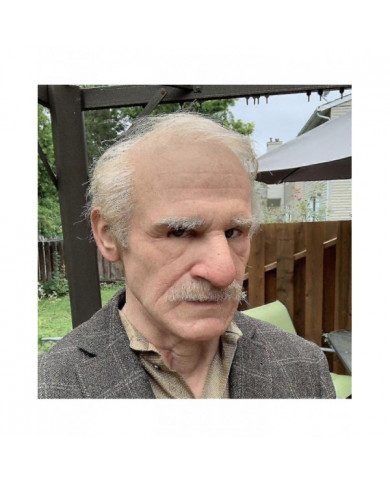 1 Masques en latex réalistes, grand nez vieil homme Supersoft ride visage couvre-chef mascarade partie