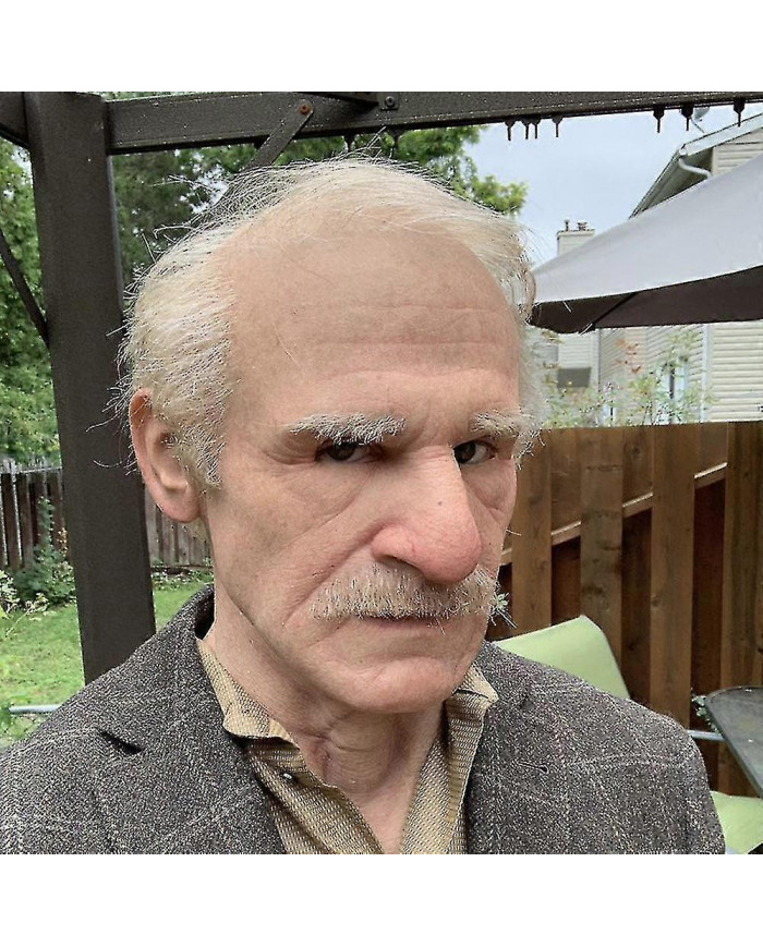 1 Masques en latex réalistes, grand nez vieil homme Supersoft ride visage couvre-chef mascarade partie