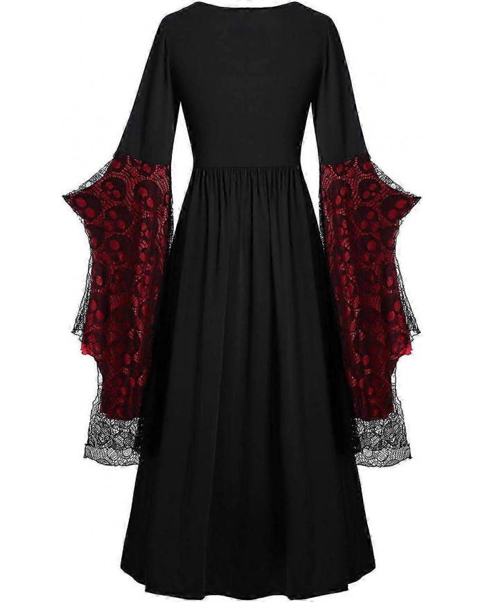 Costumes d’Halloween Femme 2024 Dentelle Plus Taille Renaissance Robe Halloween Adulte Robe de bal Robes Corset [...]