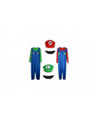 Homme Adulte Super Mario Et Luigi Déguisement Plombier Bros Halloween Costume-e