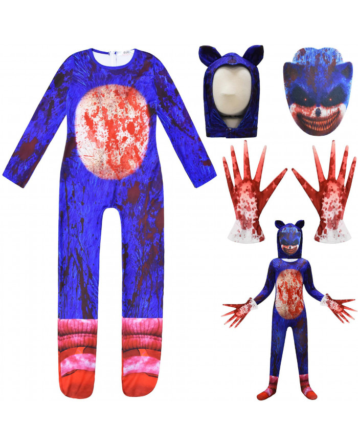 Costumes d’Halloween Sonic Holiday Party Modelage de personnage Combinaison 1930