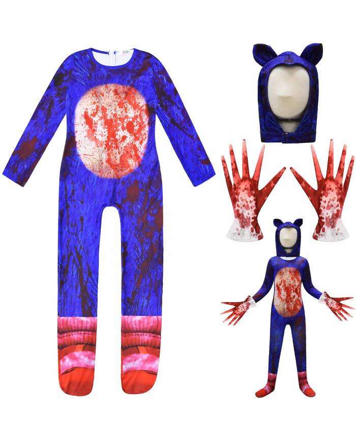 Costumes d’Halloween Sonic Holiday Party Modelage de personnage Combinaison 1930