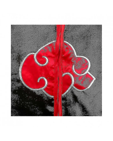 Uchiha Itachi Red Cloud Cloak Anime Ninja Cosplay Costume Headband Collier Halloween Cloak Adulte