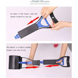 Dog poop shovel with 24 inch long handle for scooping up medium and large sized Crday Gift