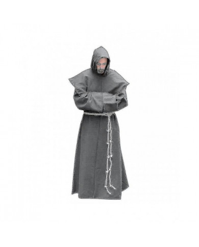 S-5xl Renaissance Moine Clergé Habit Scapulaire Frère Costume Religieux Robe Saint Robe Hommes Prêtre Capuche [...]