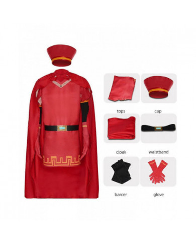 2024 Shrek Lord Farquaad Cosplay Costume Vert Monstre Farquaad Manteau Unifrom Costume Pour Hommes Adultes [...]