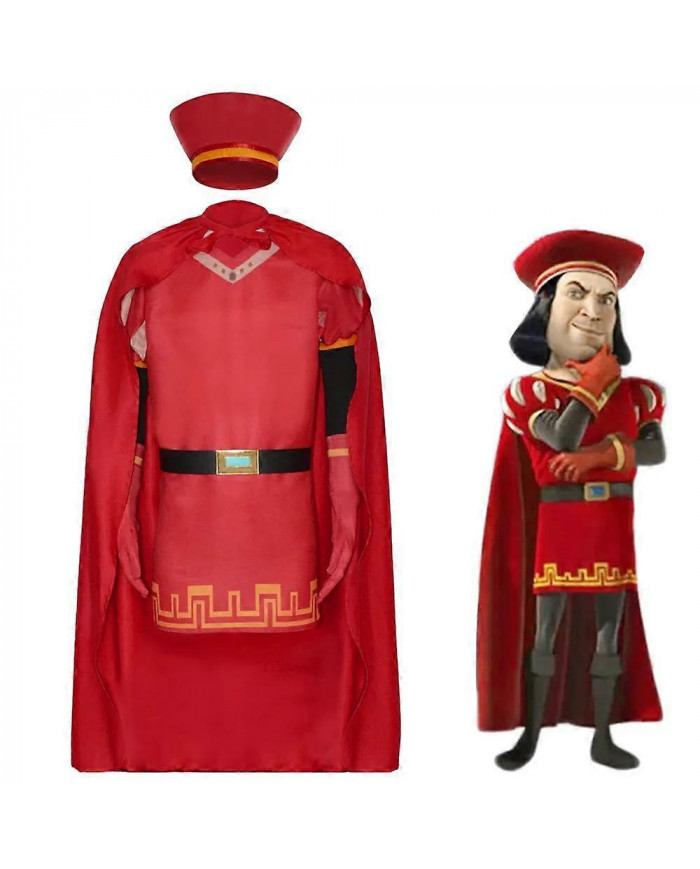 2024 Shrek Lord Farquaad Cosplay Costume Vert Monstre Farquaad Manteau Unifrom Costume Pour Hommes Adultes [...]
