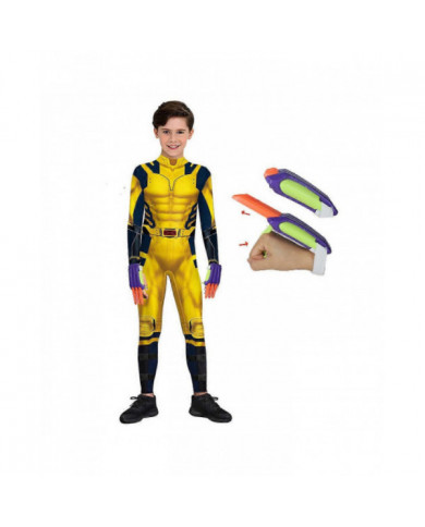 2024 Adulte Enfants Wolverine James Howlett Cosplay Costume Hommes Halloween Zenti Party Body Slim Jaune Fantaisie [...]