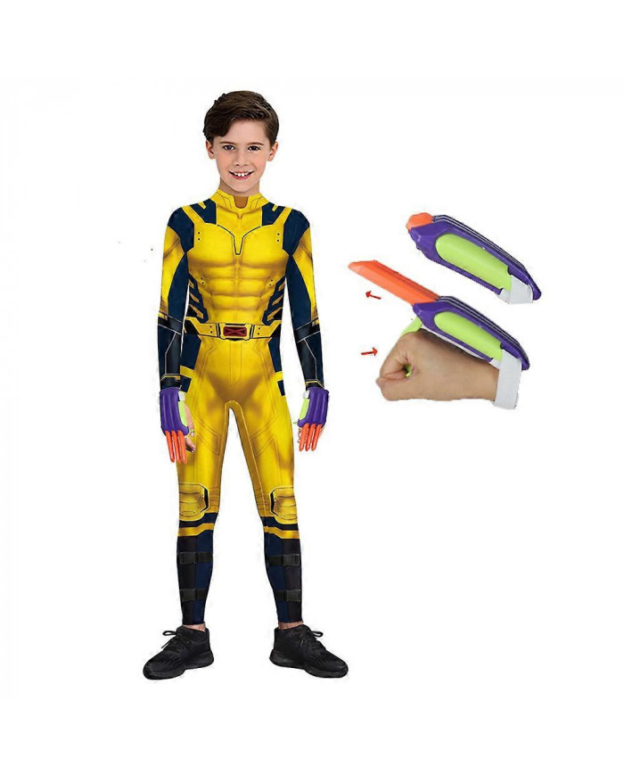 2024 Adulte Enfants Wolverine James Howlett Cosplay Costume Hommes Halloween Zenti Party Body Slim Jaune Fantaisie [...]