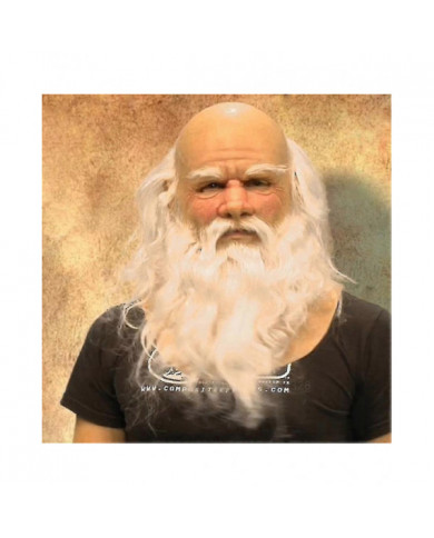 Drôle de Père Noël Masque Complet Super Doux Père Noël Masque Facial Wig Beard Costume Robe Fête de Noël Carnaval [...]