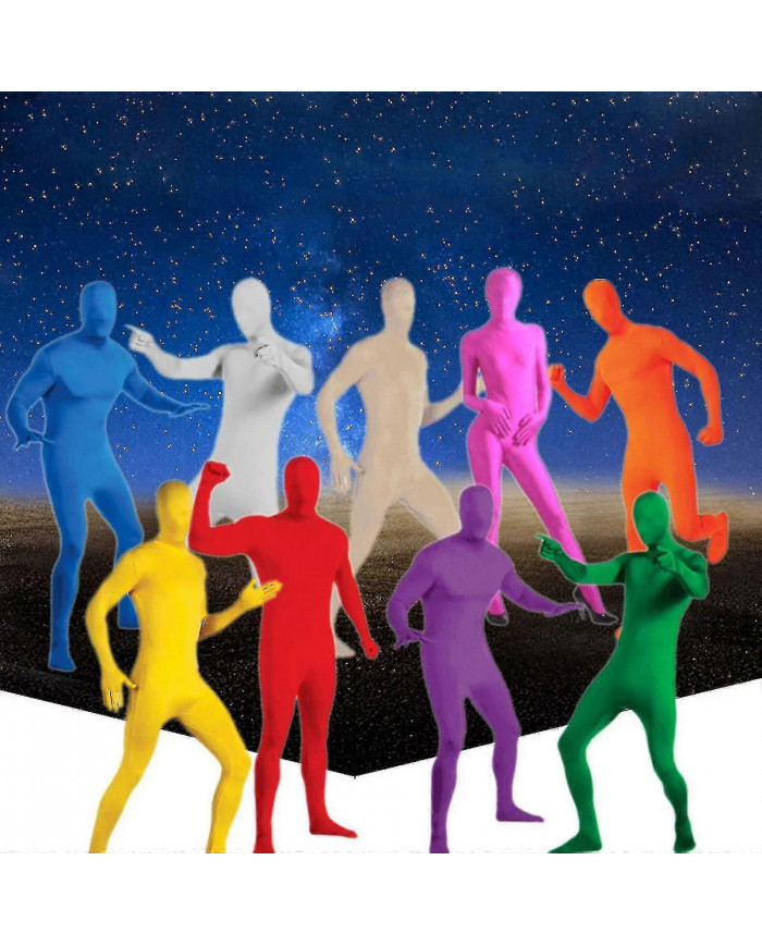 Body complet Unisexe Spandex Stretch Adult Costume Zentai Disappearing Man Body Suit Hk