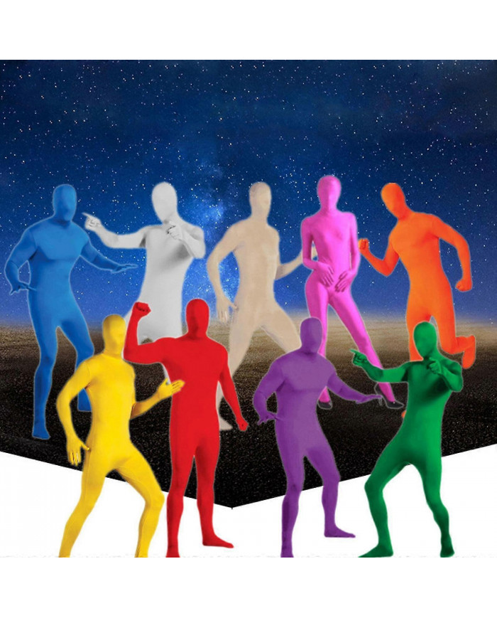 Full Bodysuit Unisexe Spandex Stretch Adult Costume Zentai Disappearing Man Body Suit