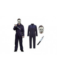 Michael Myers Costume Avec Couteau De Sang Halloween Cosplay Masque Michael Myers Combinaison Pour Adulte - JA