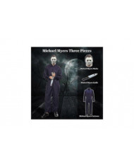Michael Myers Costume Avec Couteau De Sang Halloween Cosplay Masque Michael Myers Combinaison Pour Adulte - JA