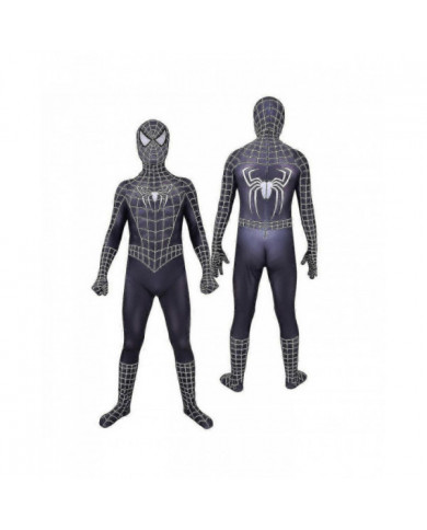 Halloween Homme Noir Remy Spiderman Cosplay Costume Venom Symbiote Remy Suit Body Adulte