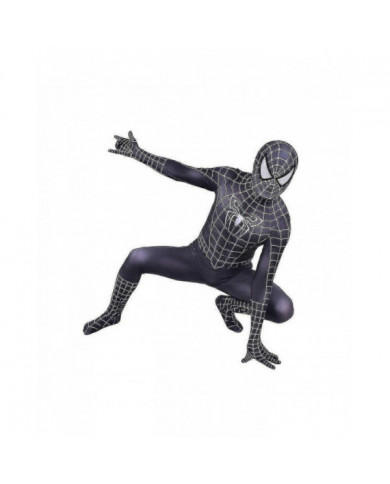 Halloween Homme Noir Remy Spiderman Cosplay Costume Venom Symbiote Remy Suit Body Adulte