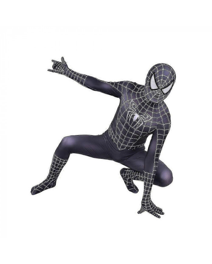 Halloween Homme Noir Remy Spiderman Cosplay Costume Venom Symbiote Remy Suit Body Adulte