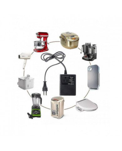 200w Transformer 220V à 110V / 110V à 220V Us / European Plug Voltage Converter Team