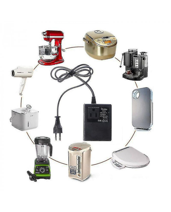 200w Transformer 220V à 110V / 110V à 220V Us / European Plug Voltage Converter Team