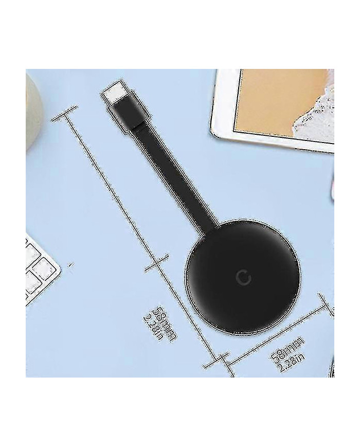 2024 Google Chromecast Ultra Hd 1080p Hdr Wifi Streaming Multimédia Tv Stick Lecteur Hdmi