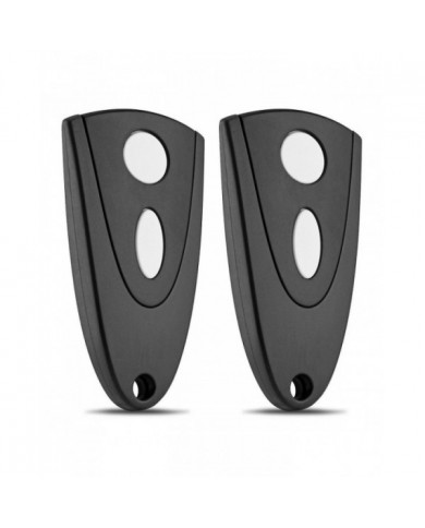 Ouvre-porte de garage 433Mhz pour Tormatic Novotron 502 MAX43-2 / 512 MIX43-2 Télécommande Pack de 2 (clé blanche)