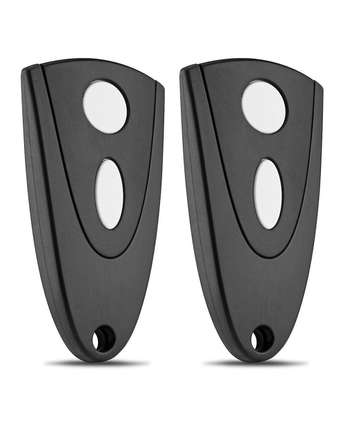 Ouvre-porte de garage 433Mhz pour Tormatic Novotron 502 MAX43-2 / 512 MIX43-2 Télécommande Pack de 2 (clé blanche)