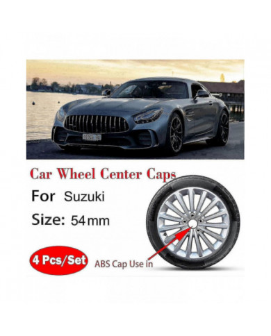 4 54mm Tapas Centrales Cubos De Automviles Para Suzuki Swift Sx4 S-cross Ignis Vitara Solio Bandit Swace, Antixido [...]