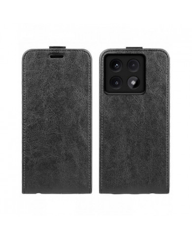 Pour Xiaomi 14T Pro Case avec fentes pour cartes Couvercle de téléphone en cuir à rabat vertical - Noir