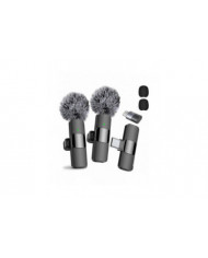 2024 Microphone cravate sans fil professionnel Pack de 2 Enregistrement cristallin à suppression du bruit avec [...]