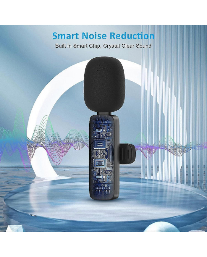 2024 Microphone cravate sans fil professionnel Pack de 2 Enregistrement cristallin à suppression du bruit avec [...]