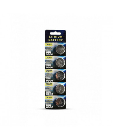 5pcs Cr2477 Piles bouton Piles 3V Lithium Batteries Cr 2477 Pour Montres Calculatrices Et Télécommande Clés de voiture