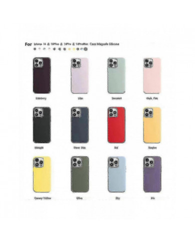 Coque en silicone avec Magsafe pour Apple-iphone 14/14 Pro /14pro Max Case
