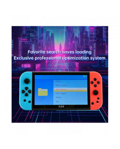 X80 7.0 pouces HD Écran Console de jeu portable 20000 Jeux Console de jeu vidéo