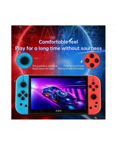 X80 7.0 pouces HD Écran Console de jeu portable 20000 Jeux Console de jeu vidéo