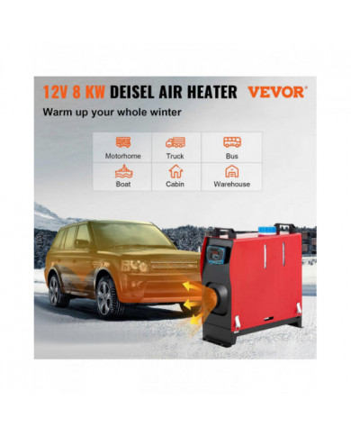 Télécommande de réchauffeur d’air diesel 12V 8KW avec le commutateur LCD bleu pour les camions de camping-car