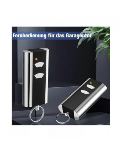 Lot de 2 Télécommande de Remplacement de Porte de Garage pour RCU 433-2K, 433.92 MHz Ouvre-Garage Émetteur Portatif