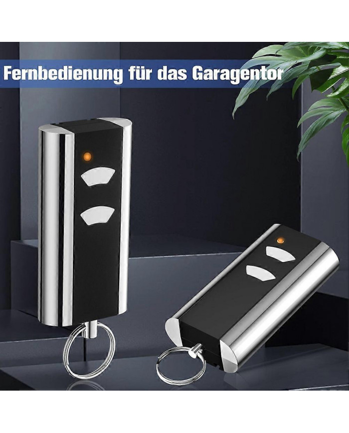 Lot de 2 Télécommande de Remplacement de Porte de Garage pour RCU 433-2K, 433.92 MHz Ouvre-Garage Émetteur Portatif