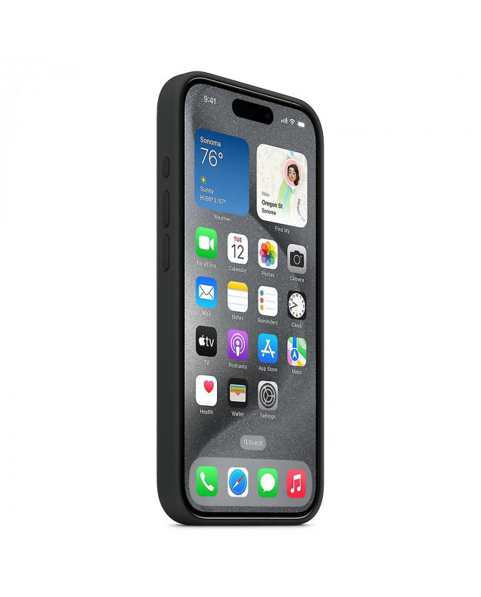 Coque de téléphone en silicone pour iPhone 15 Pro Compatible avec MagSafe