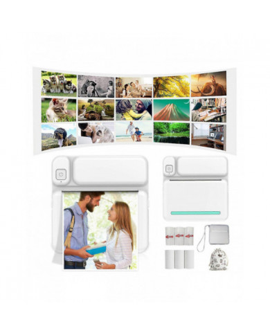 Imprimantes Bluetooth portables thermiques 57mm Mini imprimantes photo d’image thermique POS sans fil pour [...]