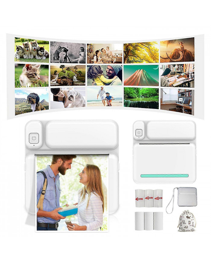 Imprimantes Bluetooth portables thermiques 57mm Mini imprimantes photo d’image thermique POS sans fil pour [...]