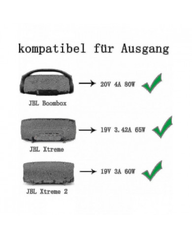 Chargeur 90w pour Jbl Boombox, boombox-2, xtreme, xtreme-2, barre de son Studio, adaptateur secteur de haut- [...]