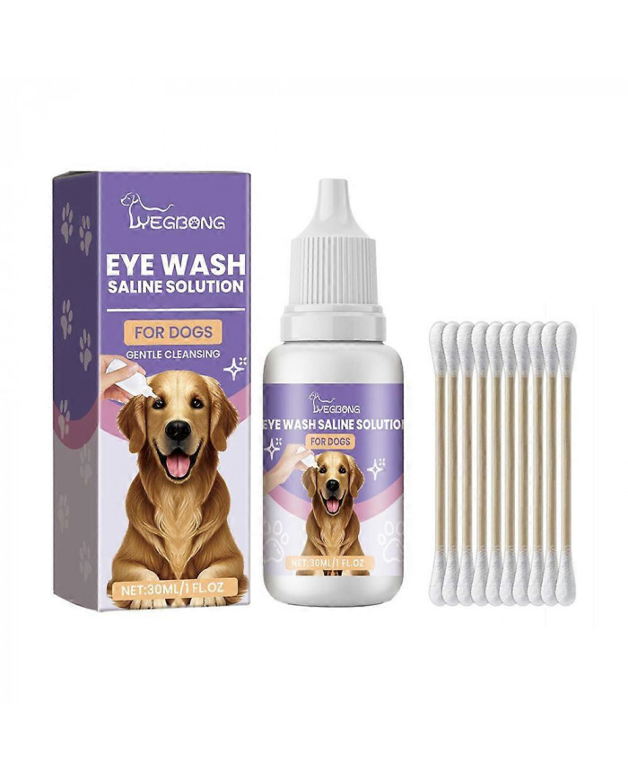 1-3X Fluide de nettoyage salin naturel pour les yeux spécifique aux chiens pour gérer les taches de larmes et [...]