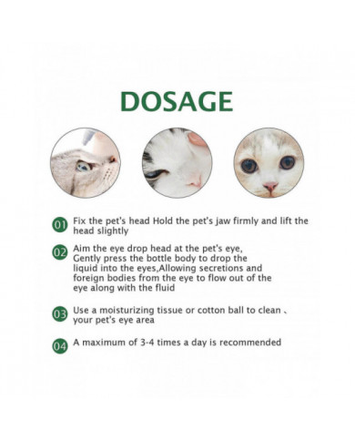 1-3X Fluide de nettoyage salin naturel pour les yeux spécifique aux chiens pour gérer les taches de larmes et [...]