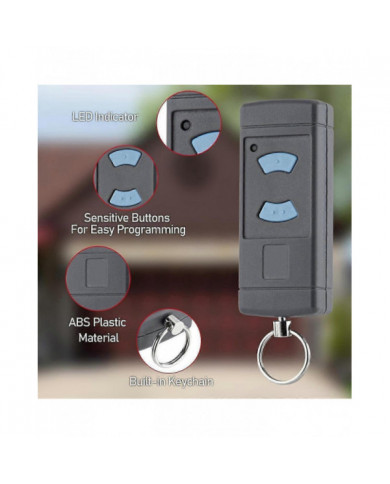 Lot de 2 émetteurs portatifs à distance pour porte de garage de remplacement pour HSE2-868 HS4-868 HSM4-868 Promatic