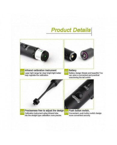 Calibrateur laser calibrateur en alliage d’aluminium calibrateur laser sans tour adaptateur réglable à 8 trous [...]