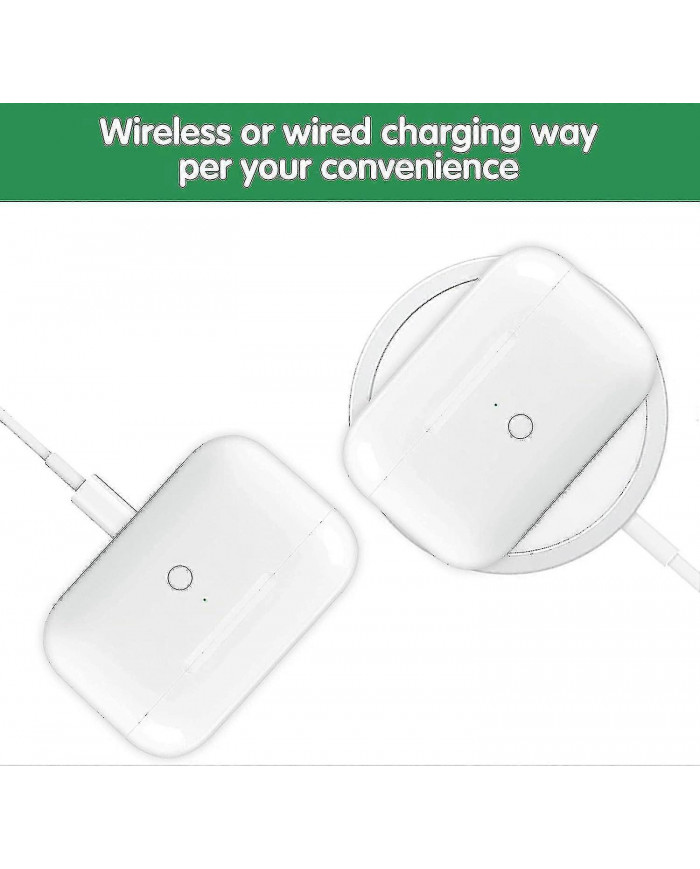 Pour Airpods Pro 1/2 Remplacement Cas de charge sans fil Écouteur 660 Mah Chargeur Case Support Sans Fil Ch