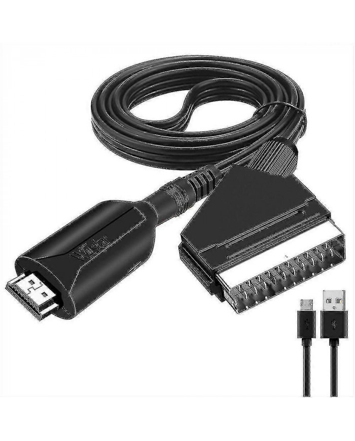 Hdmi To Scart Câble 1 mètre de long Connexion directe Conversi Fk pratique